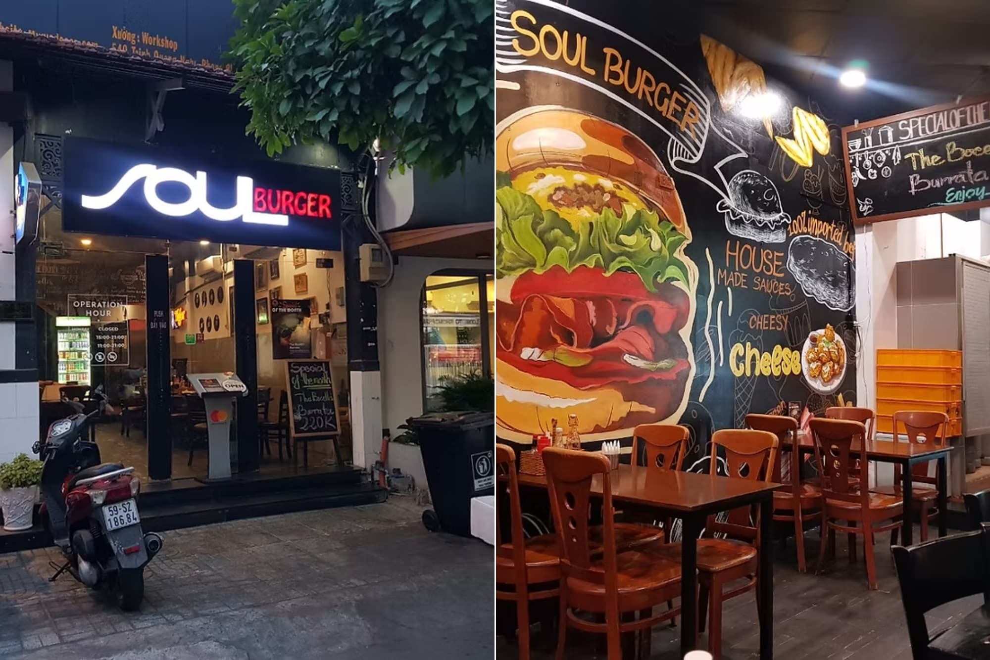 The classic American-style interior brings a nostalgic and cozy atmosphere
